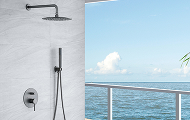 Installation method of instant lifting bathroom level shower